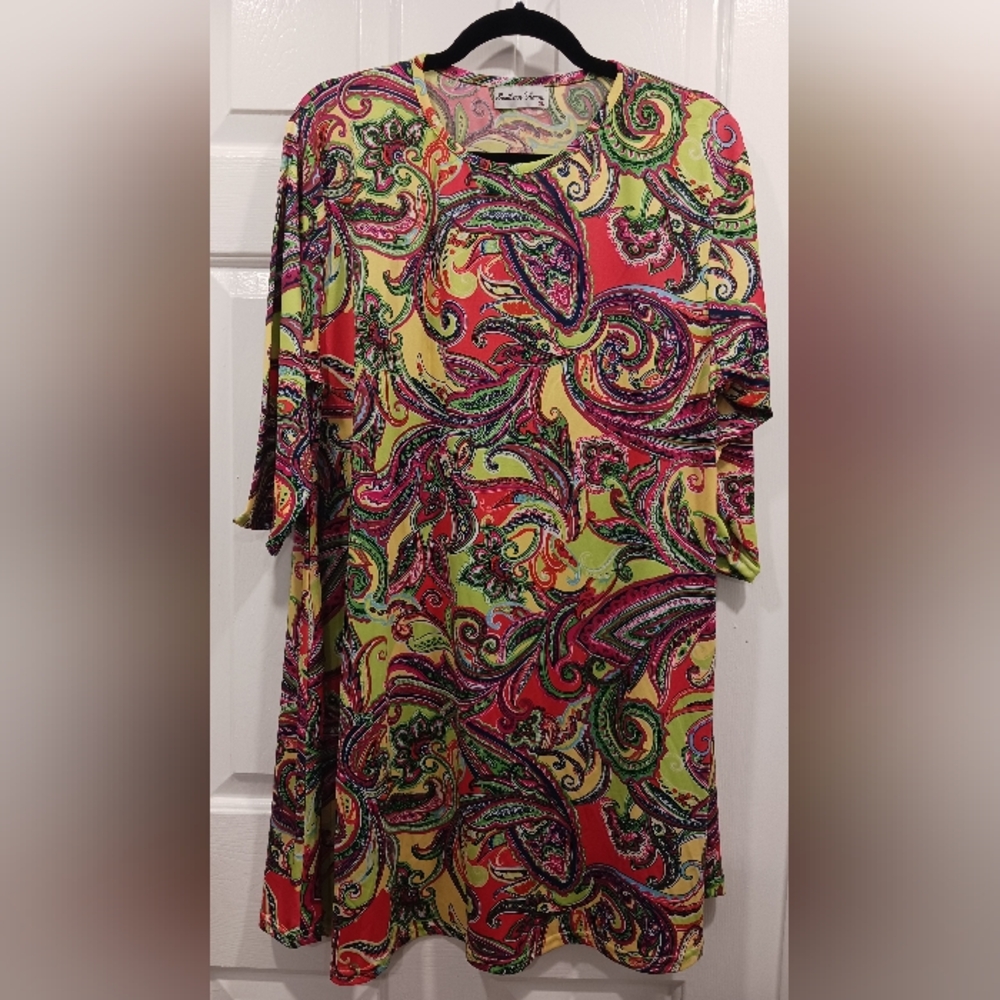 Southern Charm Paisley Tunic Dress XL